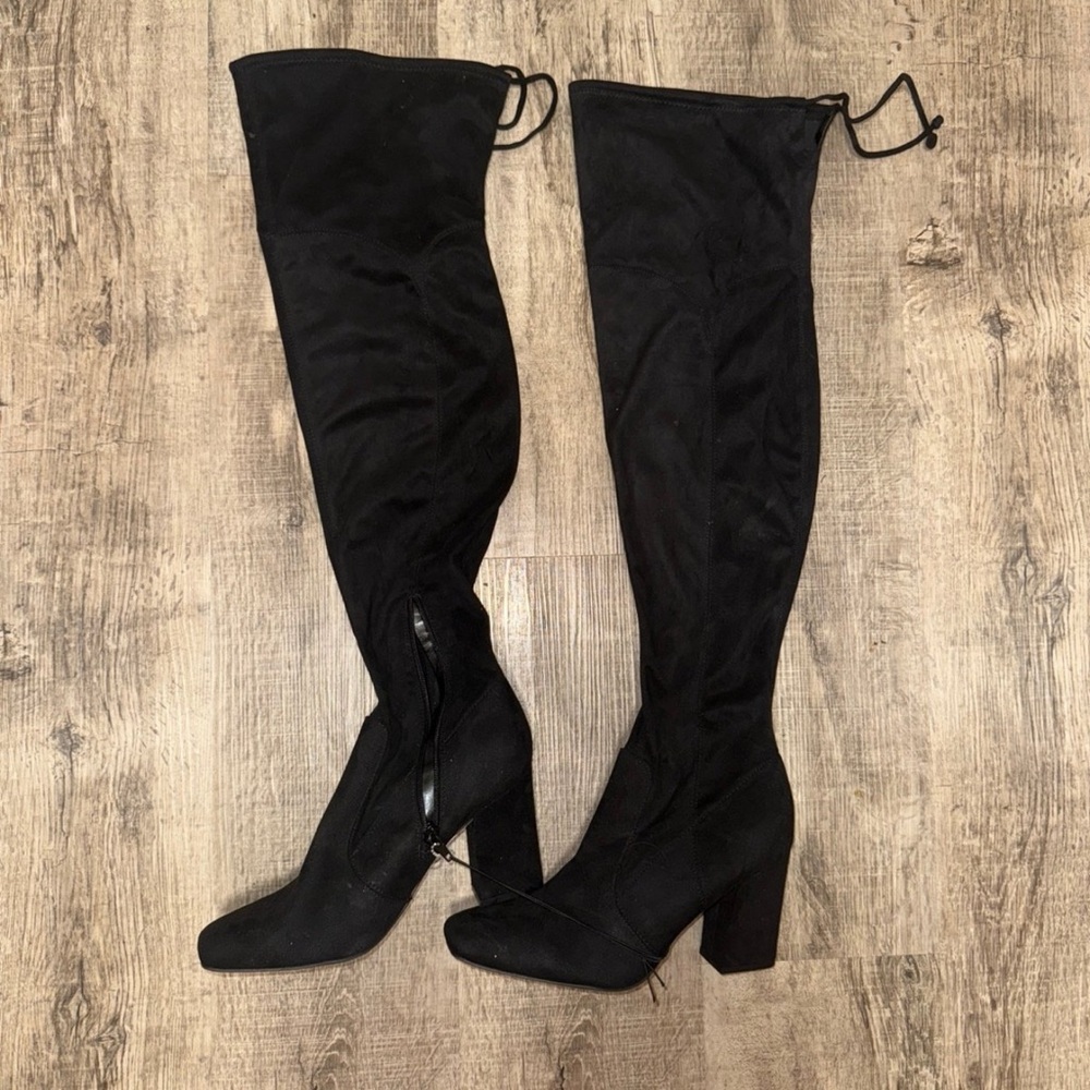 Unisa Black Over the Knee Boots